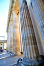 Brandenburg Gate in Berlin city, Germany Royalty Free Stock Photo