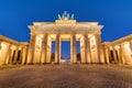 The Brandenburg Gate in Berlin at dawn Royalty Free Stock Photo