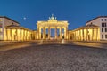 The Brandenburg Gate in Berlin at dawn Royalty Free Stock Photo