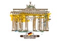 Brandenburg gate, Berlin / Germany Royalty Free Stock Photo