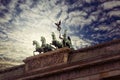 Brandenburg Gate, Berlin - Quadriga - Brandenburger Tor Royalty Free Stock Photo