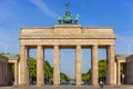 The Brandenburg Gate in Berlin at sunrise Royalty Free Stock Photo