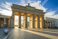 The Brandenburg Gate in Berlin at sunrise Royalty Free Stock Photo