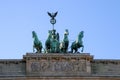 The Brandenburg Gate in Berlin at sunrise, Royalty Free Stock Photo