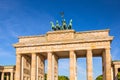 The Brandenburg Gate in Berlin at sunrise, Germany Royalty Free Stock Photo