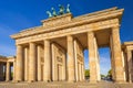 The Brandenburg Gate in Berlin at sunrise Royalty Free Stock Photo