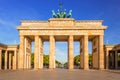 The Brandenburg Gate in Berlin at sunrise Royalty Free Stock Photo