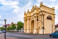 The Brandenburg Gate German: Brandenburger Tor on the Luisenplatz in Potsdam