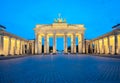 The Brandenburg Gate monument in Berlin city, Germany Royalty Free Stock Photo