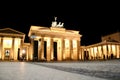 Brandenburg Gate at night Royalty Free Stock Photo