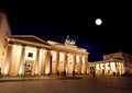 BRANDENBURG GATE at night in Berlin Royalty Free Stock Photo