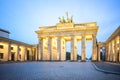 Brandenburg Gate at night in Berlin city, Germany Royalty Free Stock Photo