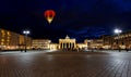 BRANDENBURG GATE at night in Berlin Royalty Free Stock Photo