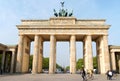 Brandenburg Gate and the Quadriga in Berlin Royalty Free Stock Photo