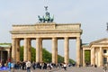 Brandenburg Gate and the Quadriga in Berlin Royalty Free Stock Photo