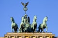 Brandenburg Gate Quadriga in Berlin Royalty Free Stock Photo