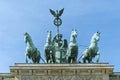 Brandenburg Gate Quadriga Berlin Royalty Free Stock Photo