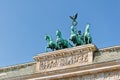 The Brandenburg Gate quadriga Royalty Free Stock Photo
