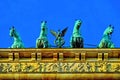 Brandenburg Gate, Quadriga Statue, Berlin, Germany - Original Digital Art Painting Royalty Free Stock Photo