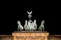Brandenburg Gate statue Royalty Free Stock Photo