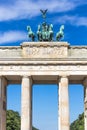 Brandenburg Gate in summer, Berlin, Germany Royalty Free Stock Photo