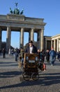 Brandenburg Gate at sunrise, Berlin, Germany