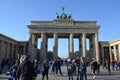 Brandenburg Gate at sunrise, Berlin, Germany Royalty Free Stock Photo