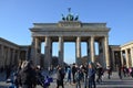 Brandenburg Gate at sunrise, Berlin, Germany