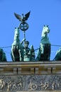 Brandenburg Gate at sunrise, Berlin, Germany Royalty Free Stock Photo