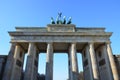 Brandenburg Gate at sunrise, Berlin, Germany Royalty Free Stock Photo