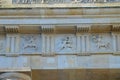 Brandenburg Gate at sunrise, Berlin, Germany Royalty Free Stock Photo