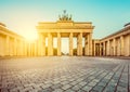 Brandenburg Gate at sunrise, Berlin, Germany sunrise, Berlin, Germany Royalty Free Stock Photo