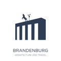 Brandenburg icon. Trendy flat vector Brandenburg icon on white b