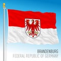 Brandenburg lander flag, federal state of Germany