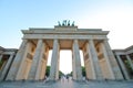 Brandenburger gate historical architecture Berlin Germany Royalty Free Stock Photo