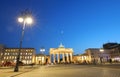 Brandenburger gate historical architecture Berlin Germany Royalty Free Stock Photo