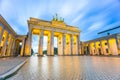 Brandenburger Tor (Brandenburg Gate) in Berlin Germany at night