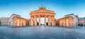 Brandenburger Tor (Brandenburg Gate) panorama, famous landmark i Royalty Free Stock Photo