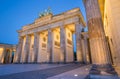 Brandenburger Tor (Brandenburg Gate) in Twilight, Berlin, Germany