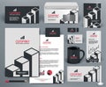 Branding design kit with graphs Royalty Free Stock Photo