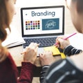 Branding Ideas Design Identitiy Marketing Concept Royalty Free Stock Photo