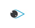 Eye logo template vector icon illustration