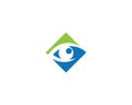 Eye logo vector Royalty Free Stock Photo