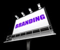 Branding Media Sign Indicates Company Brand