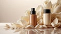 Branding Mock-up Cosmetic Bottles, Dispensers, and Cream Jars