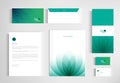 Branding template corporate company design, Set for business hotel, resort, spa, luxury premium, vector design EPS10 Royalty Free Stock Photo