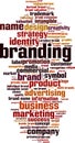 Branding word cloud Royalty Free Stock Photo