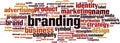 Branding word cloud Royalty Free Stock Photo