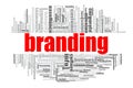 Branding word cloud Royalty Free Stock Photo