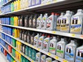 Brands of motor oil at store